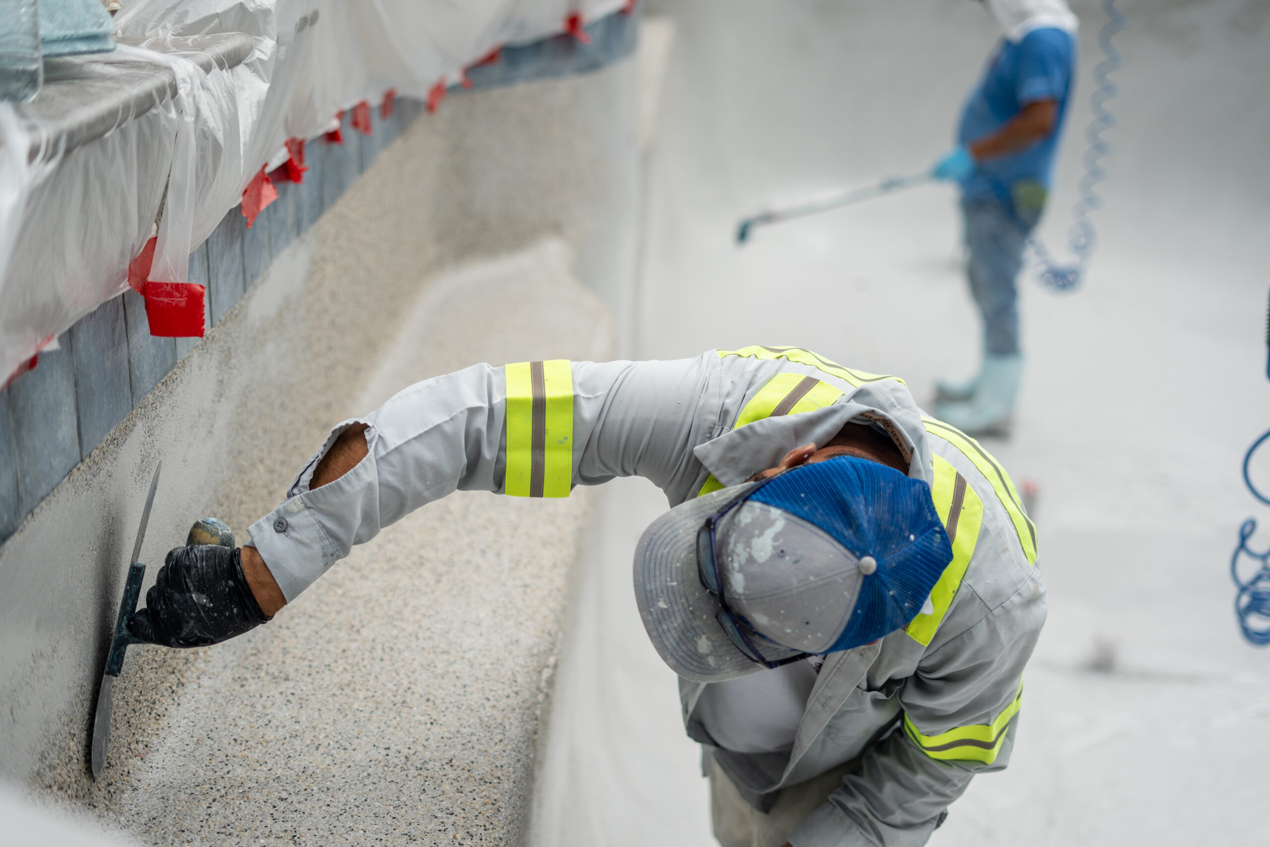 Pool plaster replaster