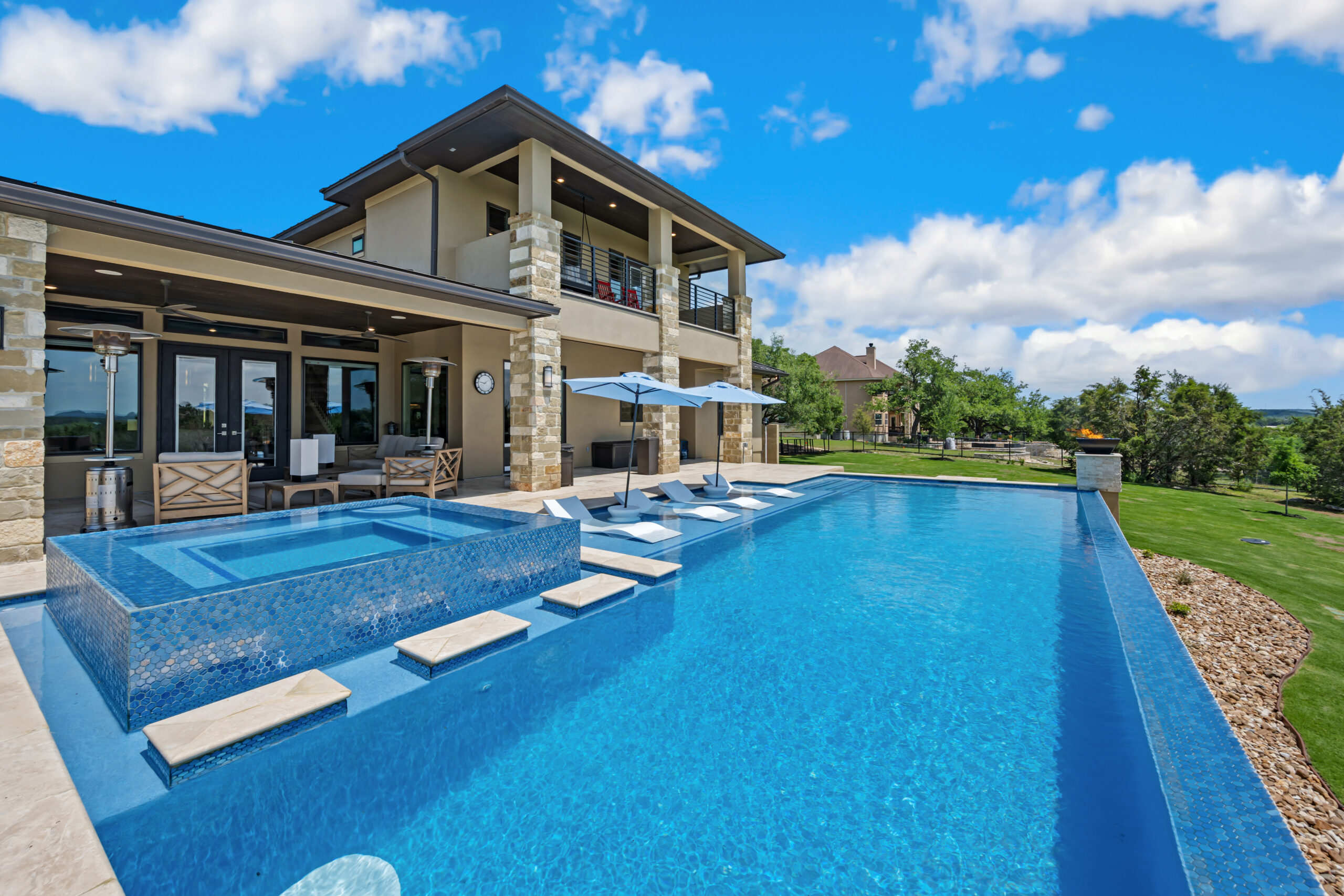 Luxury modern pool